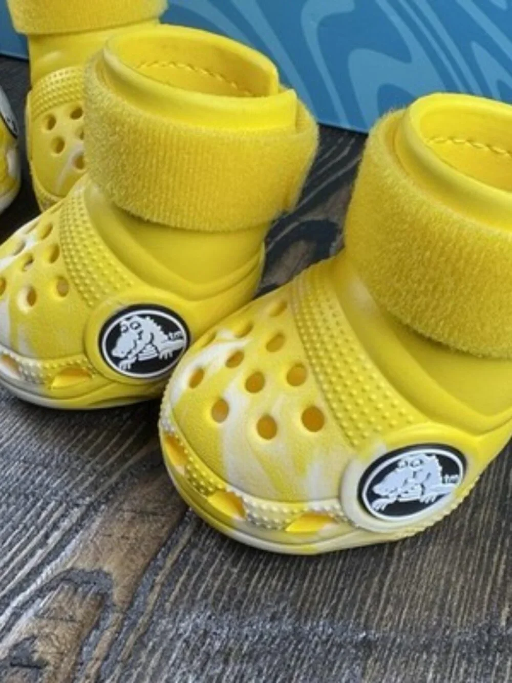Bark Crocs Pet Dog Boots Rare Yellow Medium - AUTHENTIC - Dog Walk Protect Paws